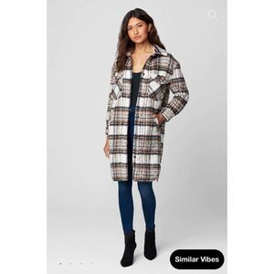 Blank nyc I FEEL YOU SHACKET jacket size large